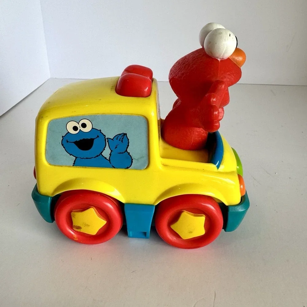 Vintage 1998 Tyco Sesame Street Elmo Motorized Car Track/Gym Toy  Works‎